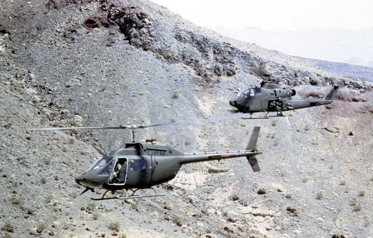 Image: U.S. Army AH-1S and OH-58 Helicopter