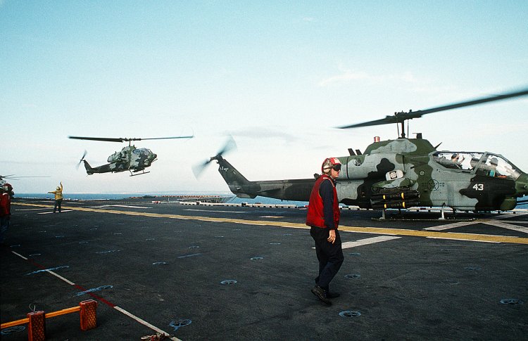 Image: U.S.M.C. AH-1W Sea Cobra Helicopters