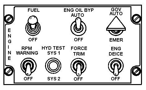 Drawing: Engine Control Panel
