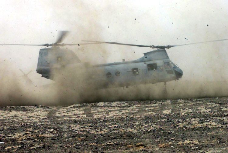 Image: U.S. Marines CH-46 Sea Knight Helicopter