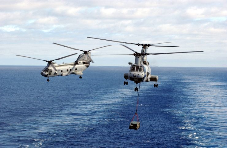 Image: CH-46D Sea Knight Helicopters