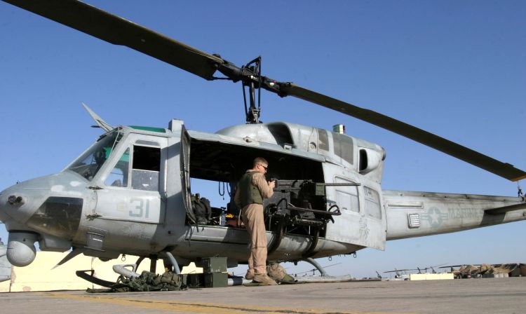 Image: U.S.M.C. UH-1N Huey Helicopter