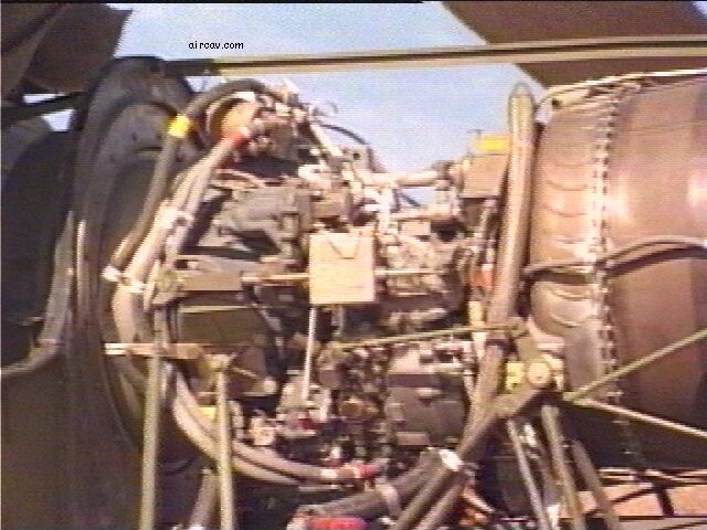 Image: Left side view of the T53 L-13 engine
