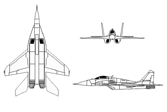 Drawing: MiG-29 Fulcrum