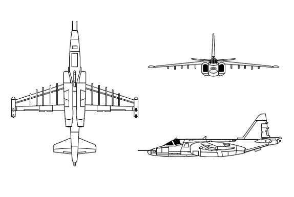 Drawing: SU-25 Frogfoot