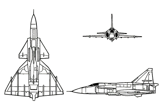 Drawing: Viggen AJ-37