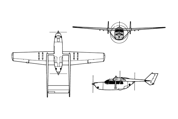 Drawing: O-2 Skymaster