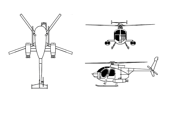 Drawing: HU-500 Defender