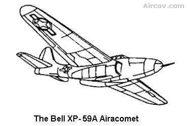 Drawing; Bell XP-59A Airacomet